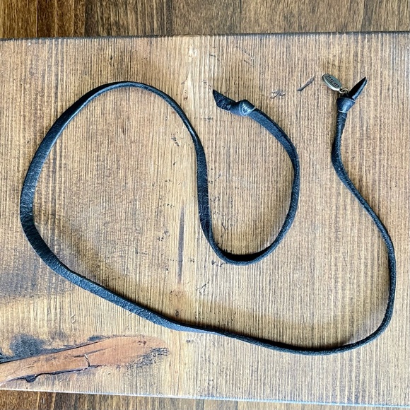 Julio Designs Black Leather Choker or Wrap Bracelet | Gift Idea | Black Leather - Picture 3 of 8